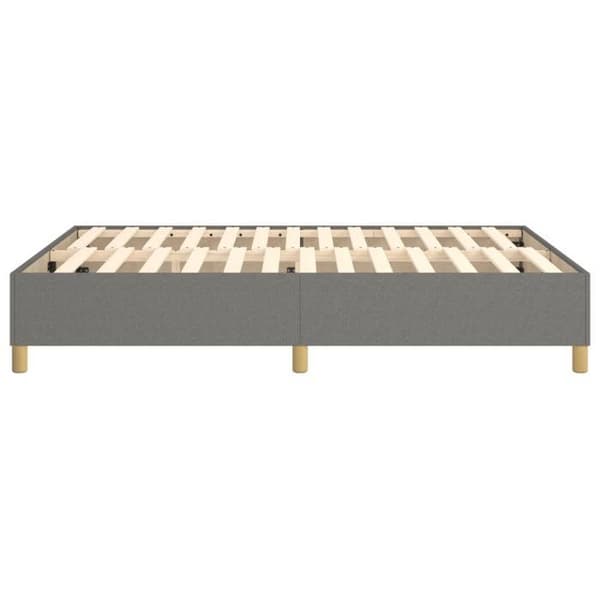 Maison Exclusive - Tummanharmaa jousipatja 140x190 cm kangas mörkgrå
