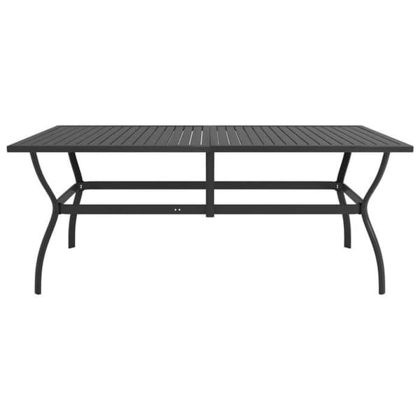 Maison Exclusive - Trädgårdsbord Anthracite 190x80x72 cm Stål antracit