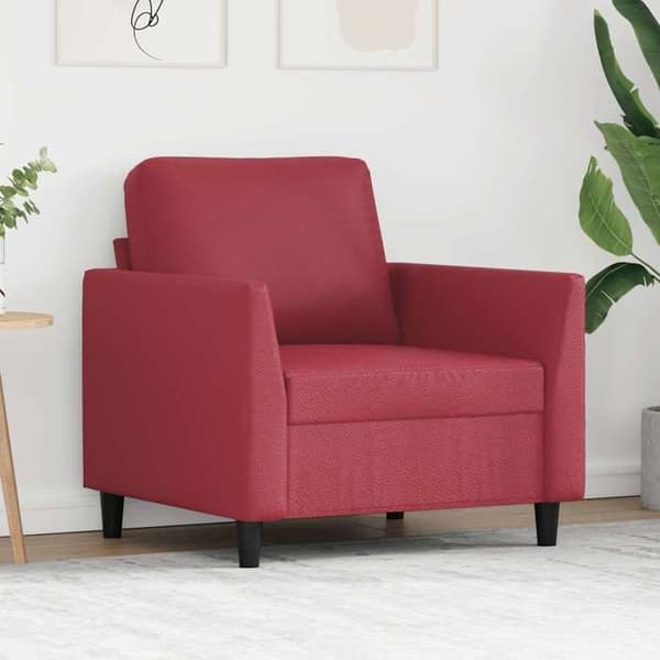Maison Exclusive - Rød bordeaux Stol 60 cm Simililæder