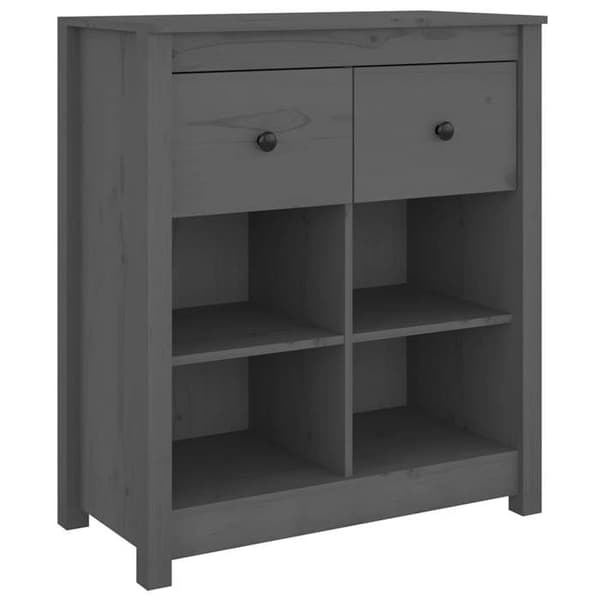 Maison Exclusive - Buffé Grå 70x35x80 cm Massivt furu Grå