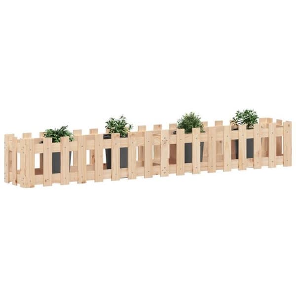 Maison Exclusive - Design-korkea puutarhavuode 200x30x30cm massiivipuusta
