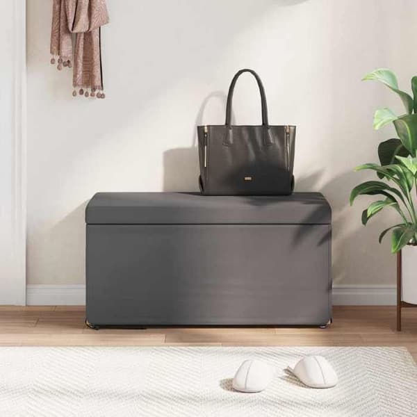 Taburet - EKSKLUSIV HUS - 81 x 41 x 40 cm - Grå - Uden ryg - Stofpude Grå