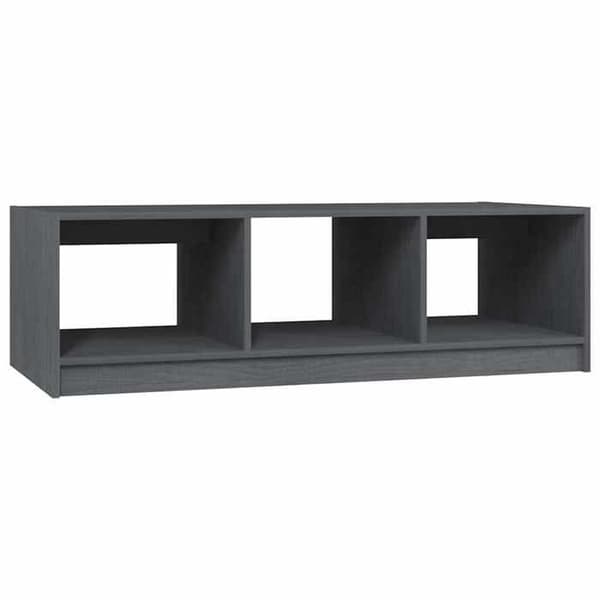Maison Exclusive - Harmaa sohvapöytä 110x50x34 cm massiivipuusta Grå
