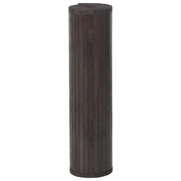 Maison Exclusive - Mörkbrun rektangulär matta 70x200 cm bambu