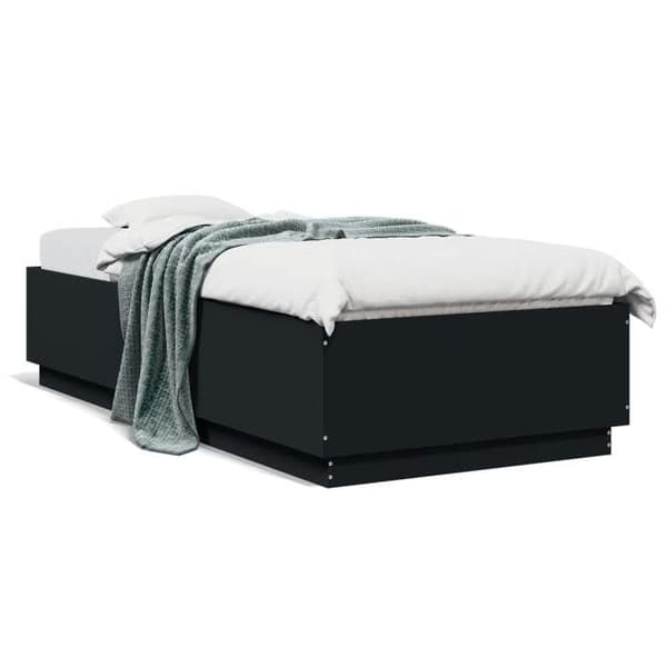 Maison Exclusive - Sengestel uden madras sort 90x200 cm