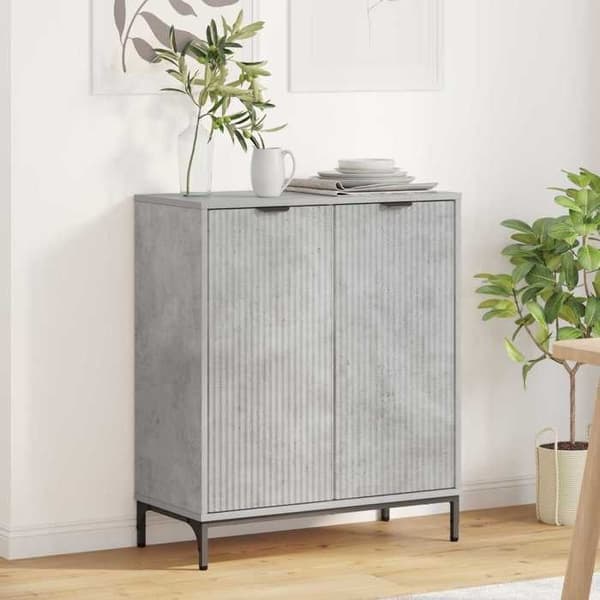Maison Exclusive - Buffé Grå betong 69,5 x 33 x 82 cm Ingenjörsträ