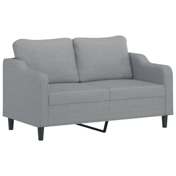 Maison Exclusive - Sæt af 2 sofaer med puder Lys grå Stof