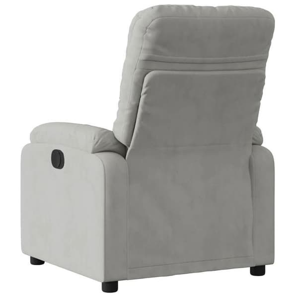 Maison Exclusive - Grå lys mikrofiber lænestol