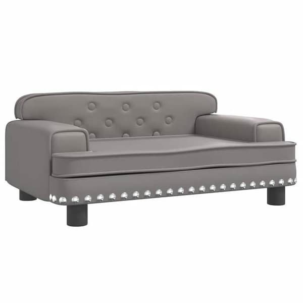 Maison Exclusive - Hundsäng grå 70x45x30 cm i konstläder grå