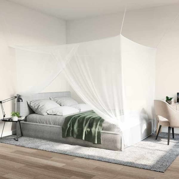 Maison Exclusive - Myggenet til seng 3 stk 156 mesh Hvid Polyester Vit