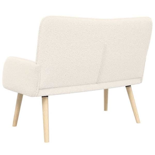Maison Exclusive - Soffa 2 platser Crème 115 x 61 x 87 cm Bouclé