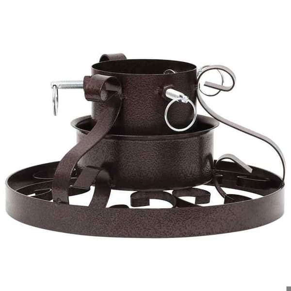 Maison Exclusive - Ställning för julgran i antik koppar 29x29x15,5 cm
