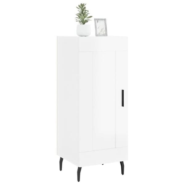 Maison Exclusive - Buffé Vit glänsande 34,5x34x90 cm Ingenjörsträ