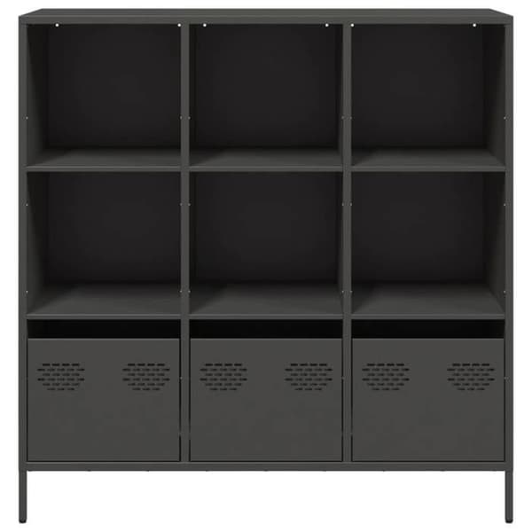 Maison Exclusive - Svart hög buffé 101,5x39x103,5 cm stål