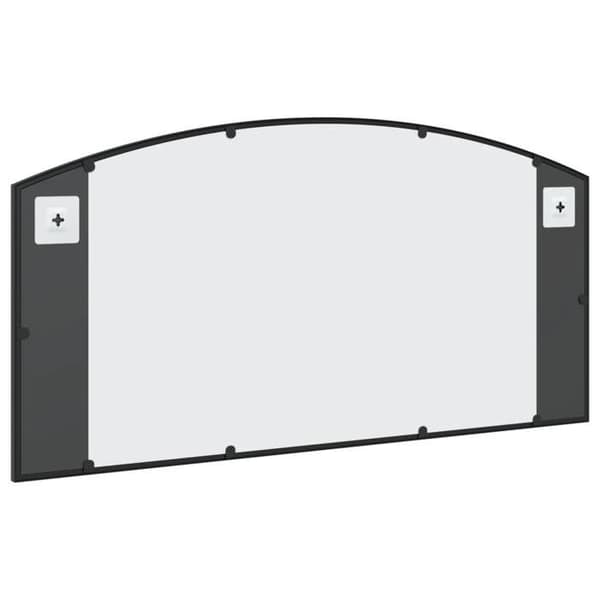 Maison Exclusive - Svart väggspegel 100x50 cm järnbåge