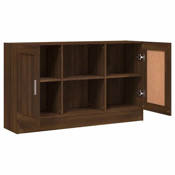 Maison Exclusive - Buffé Ek brun 120x30,5x70 cm Ingenjörsträ