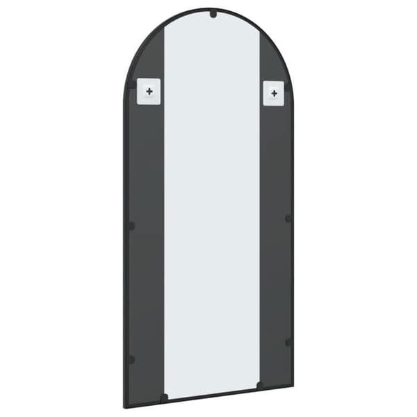 Maison Exclusive - Svart väggspegel 50x100 cm järnbåge