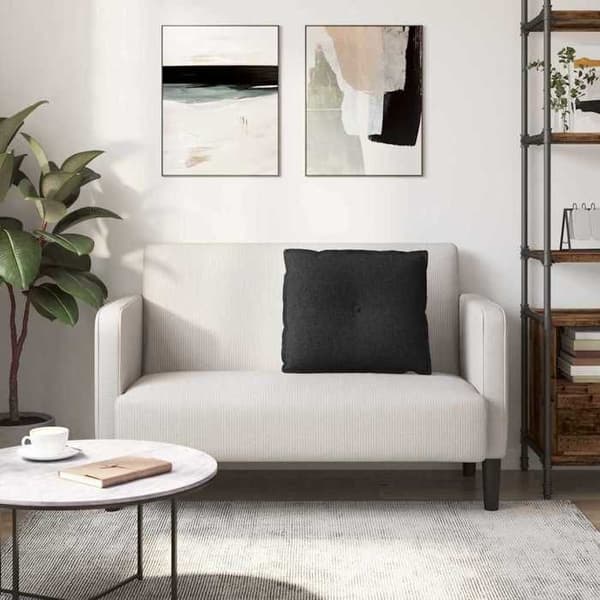 Maison Exclusive - Sort Rygpude 60 x 19 x 50 cm stof