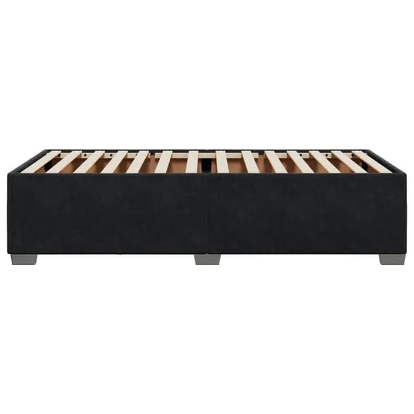 Maison Exclusive - Sengestel uden madras sort 90x200 cm fløjl Svart