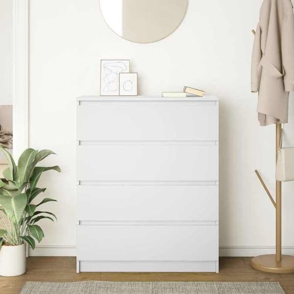 Maison Exclusive - Buffé vit 80x35x99 cm ingenjörsträ Vit