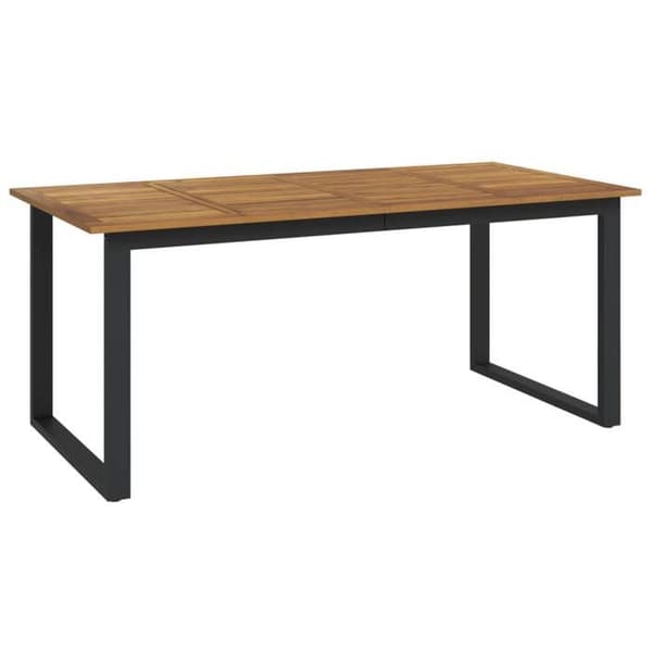 Maison Exclusive - Havebord med U-formede ben 180x90x75 cm akacietræ Ej nämnd