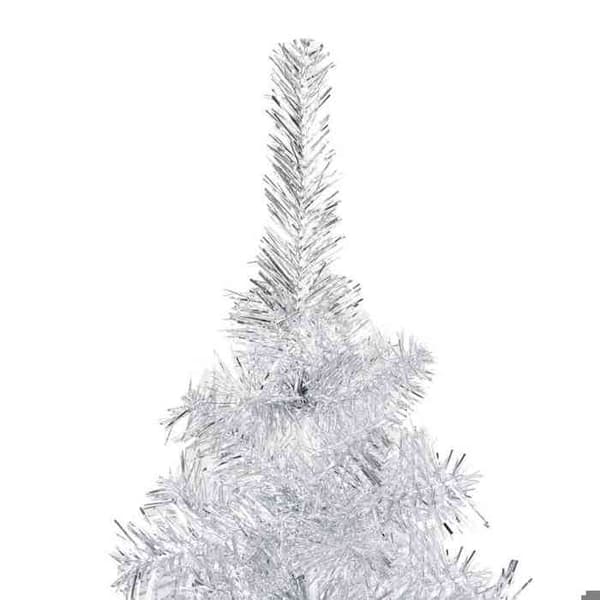 Julgran - EXKLUSIVT HEM - Förbelyst - 150 cm - Silverfärgad - USB-laddningsbar LED Silver
