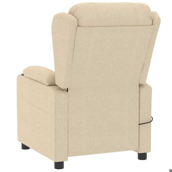 Maison Exclusive - Massagefåtölj Creme Tyg