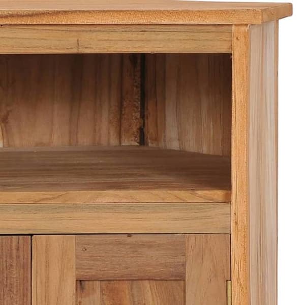 Maison Exclusive - Vinkelbuffet 60x45x60 cm massiv teaktræ