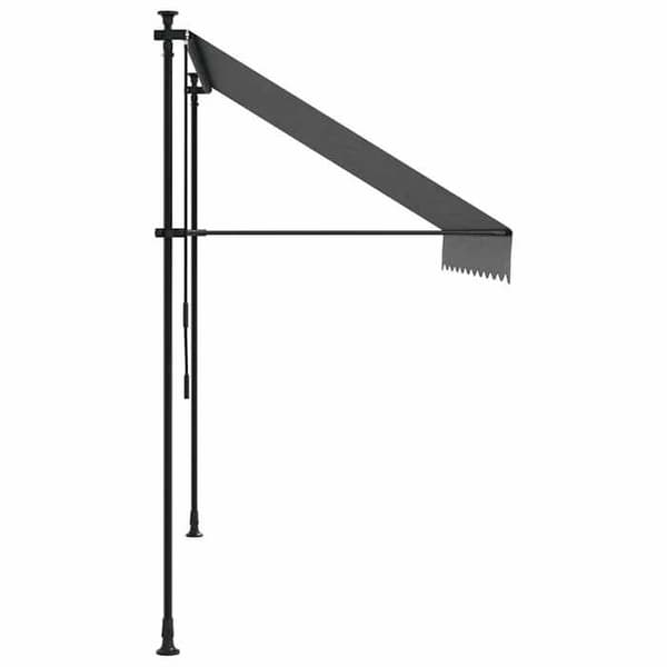Maison Exclusive - Fällbart tak i antracit 250x150 m tyg och stål
