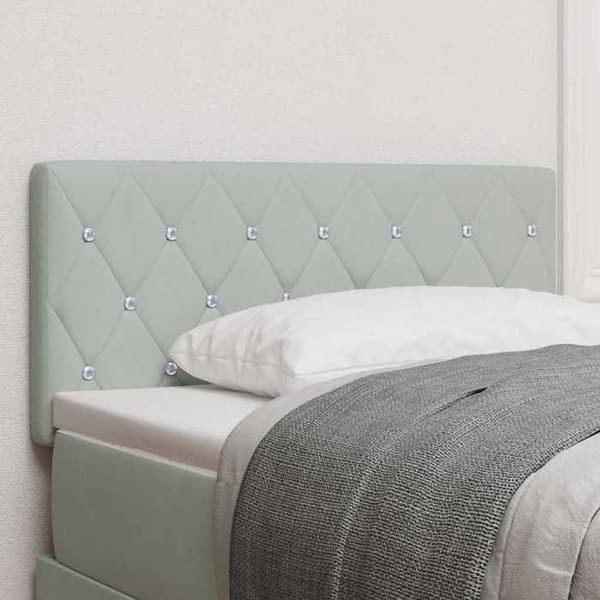 Maison Exclusive - Ljust grå sänggavel 100 cm Sammet
