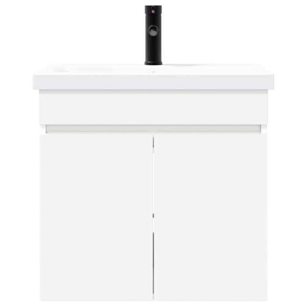 Badrumsmöbel - EXKLUSIV HEM - 61x40x74,5 cm - Vit - Underskåp med kran - Ingenjörsträ Vit