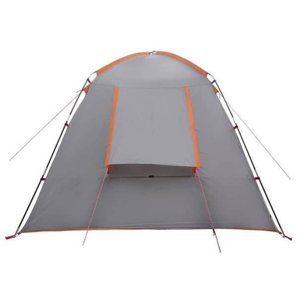 Maison Exclusive - Tältstuga Grå och orange 210 x 210 x 138 cm Polyester