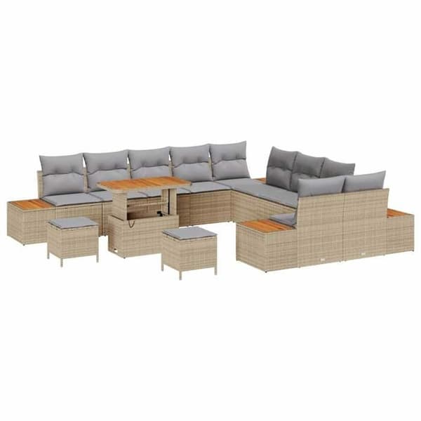 Maison Exclusive - 13-osainen puutarhakalustesarja 12-hengen