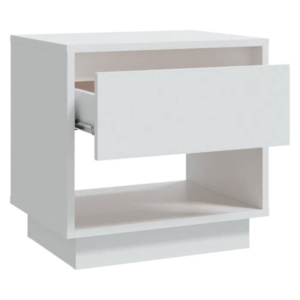 Maison Exclusive - Sängbord Vit 45x34x44 cm ingenjörsträ Matt vit