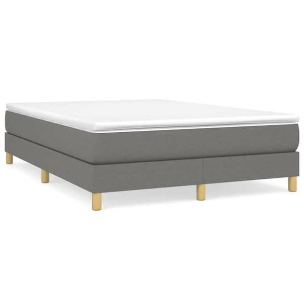 Maison Exclusive - Tummanharmaa jousipatja 140x190 cm kangas mörkgrå