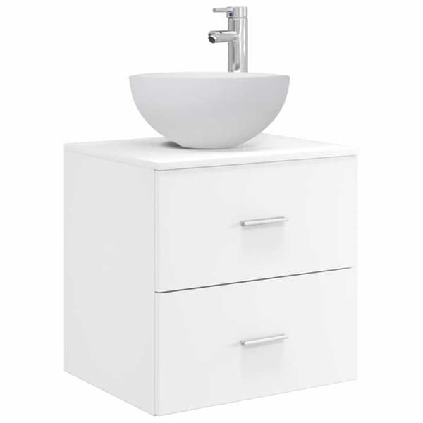 Maison Exclusive - 3-delars badrumsskåpset Vit