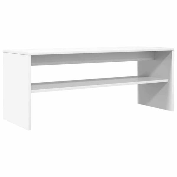Maison Exclusive - TV-möbel 100 x 35 x 40 cm Vit Ingenjörsträ Vit
