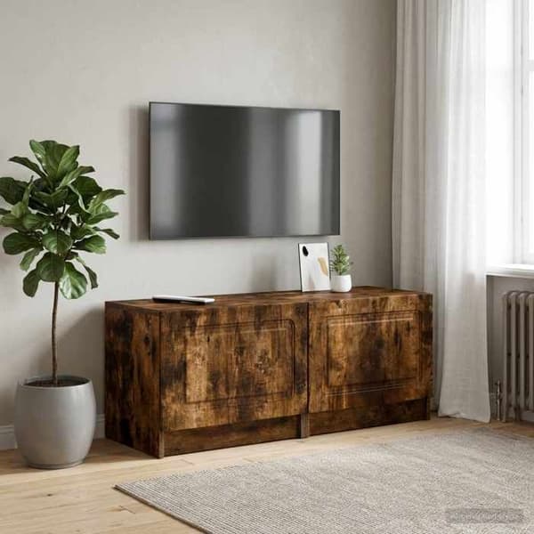 Maison Exclusive - TV-møbel Røget eg Ingeniørtræ