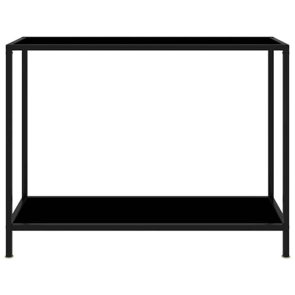 Maison Exclusive - Konsolbord Sort 100x35x75 cm Tempereret glas