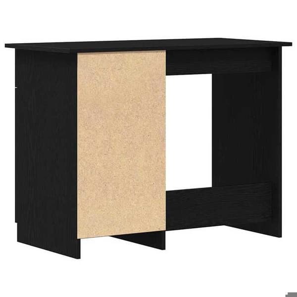 Maison Exclusive - Kontor Sort egetræ Ingeniørtræ 100 x 50 x 76 cm svart ek