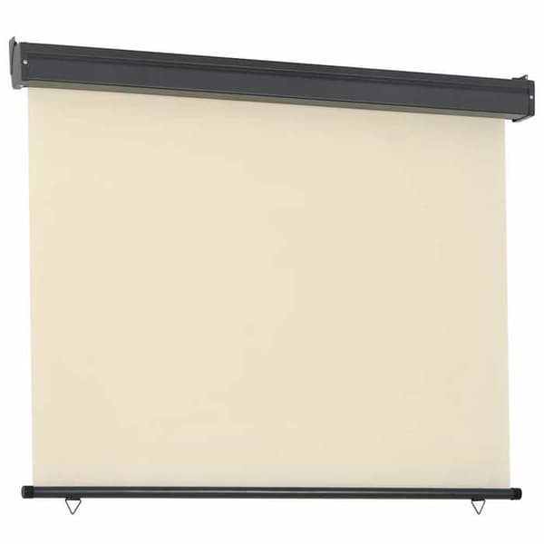 Maison Exclusive - Sideskærm til balkon 125x250 cm Creme