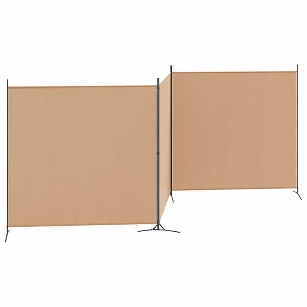 Maison Exclusive - 4-paneler Rumdeler Beige 525 x 180 cm Stof
