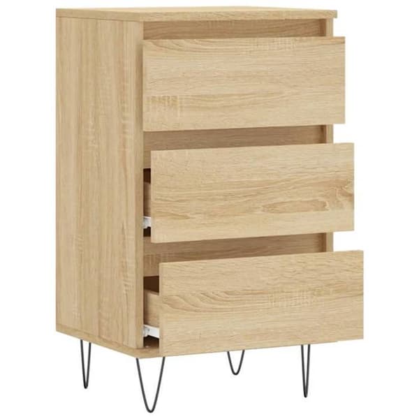 Maison Exclusive - Buffé ek sonoma 40x35x70 cm ingenjörsträ