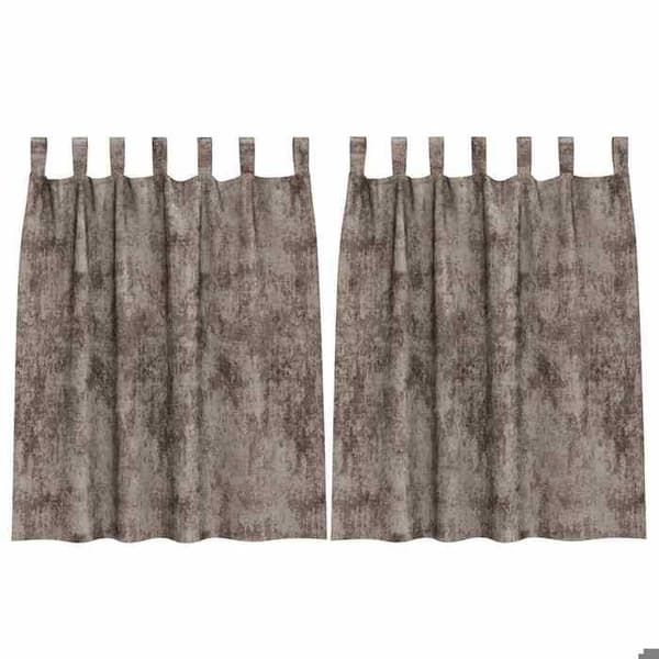 Maison Exclusive - Samettiverhot 2 kpl Kappuccino 140 x 140 cm Sametti