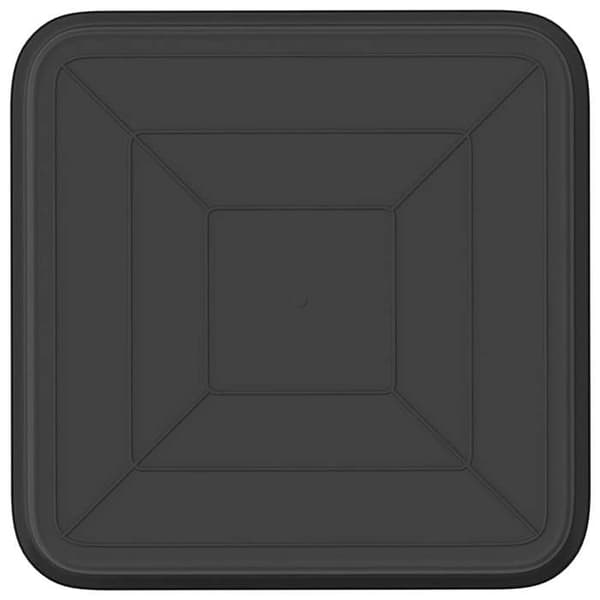 Blomsterbakke - EKSKLUSIV HUS - 15 x 15 x 2 cm - Sort - Plastik - Pakke med 24 stk. Sort