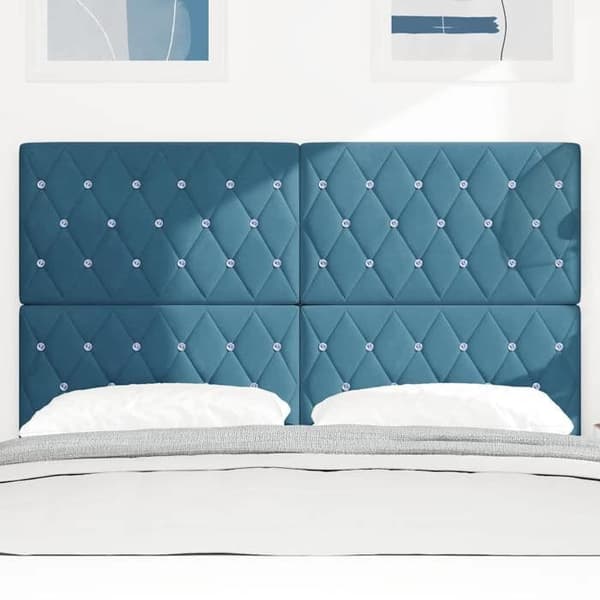 Maison Exclusive - Tummansininen pääty 144 cm Sametti Mörkblå