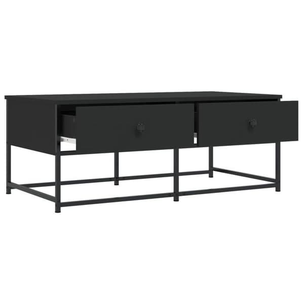 Maison Exclusive - Sort sofabord 100x51x40 cm ingeniørtræ