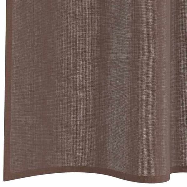 Verho - MAISON EXCLUSIVE - 2 kappaletta - Ruskea - 100% polyesteri - Ylälenkki brun