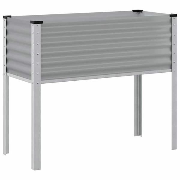 Maison Exclusive - Grå blomlåda 100x45x90 cm stål