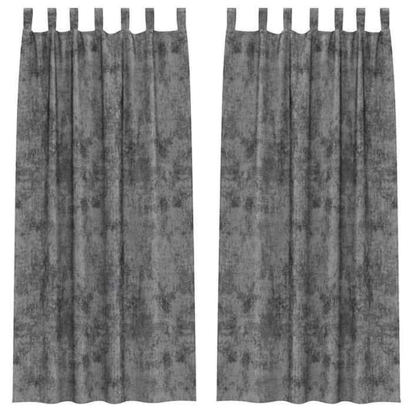 Maison Exclusive - Samettiverhot 2 kpl Harmaa 225 x 140 cm Sametti